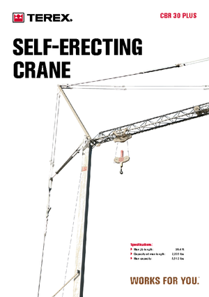 Torenkranen - Trolley-arm - Onder draaiend Terex Comedil (Zeppelin) CBR 30 Plus