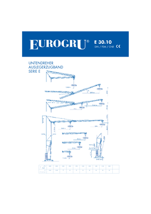 Torenkranen - Trolley-arm - Onder draaiend Eurogru ® E 30.10