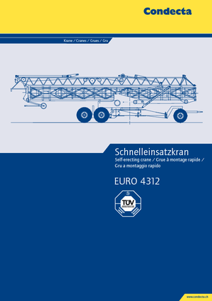 Torenkranen - Trolley-arm - Onder draaiend Condecta E 4312