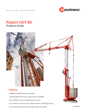 Torenkranen - Trolley-arm - Onder draaiend Potain HDT 80