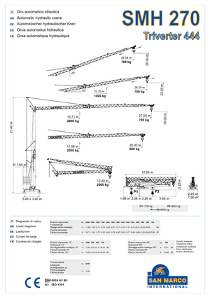 Torenkranen - Trolley-arm - Onder draaiend San Marco SMH 270