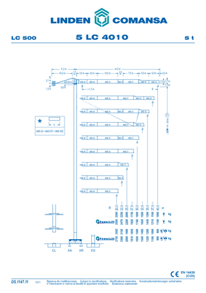 Torenkranen - Trolley-arm - Boven draaiend Comansa 5LC4010