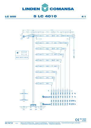 Torenkranen - Trolley-arm - Boven draaiend Comansa 5LC4010