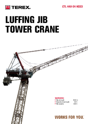 Torenkranen - Trolley-arm - Boven draaiend Terex Comedil (Zeppelin) CTL 440-24