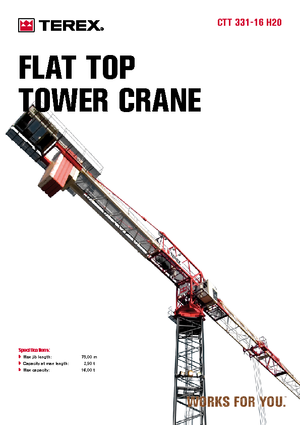 Torenkranen - Trolley-arm - Boven draaiend Terex Comedil (Zeppelin) CTT 331-16