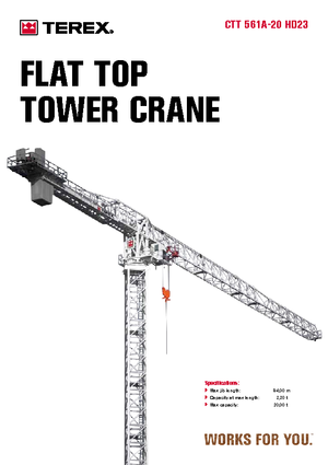 Torenkranen - Trolley-arm - Boven draaiend Terex Comedil (Zeppelin) CTT 561 A 20