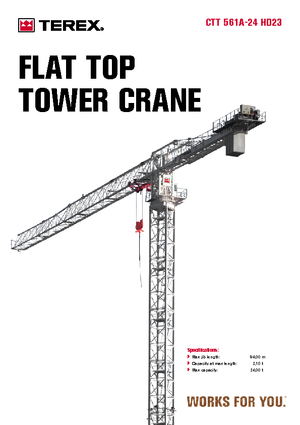 Torenkranen - Trolley-arm - Boven draaiend Terex Comedil (Zeppelin) CTT 561 A 24