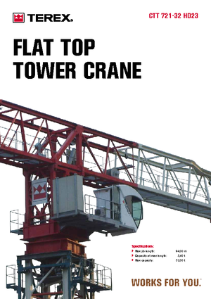 Torenkranen - Trolley-arm - Boven draaiend Terex Comedil (Zeppelin) CTT 721 A 32