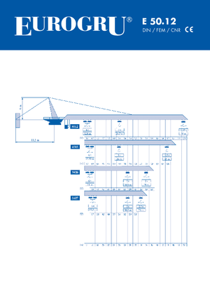 Torenkranen - Trolley-arm - Boven draaiend Eurogru ® E 50.12