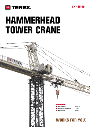 Torenkranen - Trolley-arm - Boven draaiend Terex Peiner SK 415-E-Ts 212.1