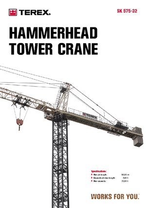 Torenkranen - Trolley-arm - Boven draaiend Terex Peiner SK 575-E-Ts 213.1