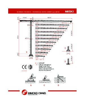 Torenkranen - Trolley-arm - Boven draaiend Raimondi MRT 243