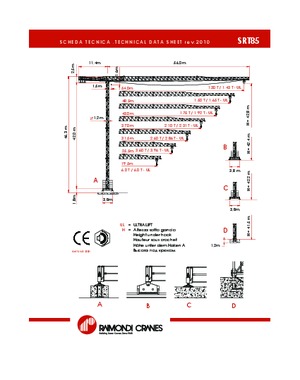 Torenkranen - Trolley-arm - Boven draaiend Raimondi SRT 85