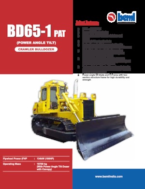 Bulldozers Beml BD65-1 PAT