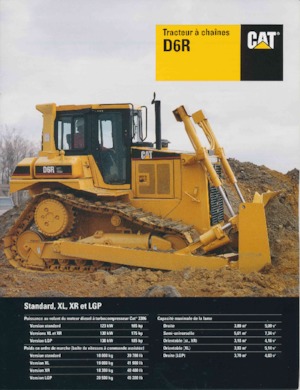Bulldozers Caterpillar D 6 R LGP