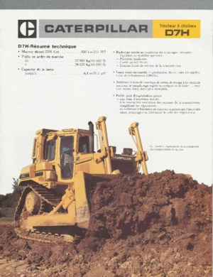 Bulldozers Caterpillar D 7 H DPS