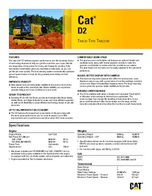 Bulldozers Caterpillar D2 LGP