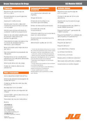 Telescoophoogwerkers op rupsbanden JLG 660SJC