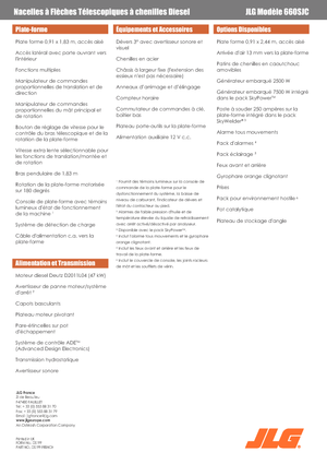 Telescoophoogwerkers op rupsbanden JLG 660SJC