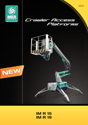 Knikarmhoogwerkers op rupsbanden Imer IM R 15