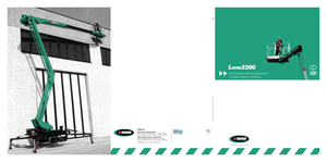 Knikarmhoogwerkers op rupsbanden Kato Imer Lem 2200