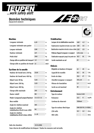 Knikarmhoogwerkers op rupsbanden TEUPEN LEO23GT 