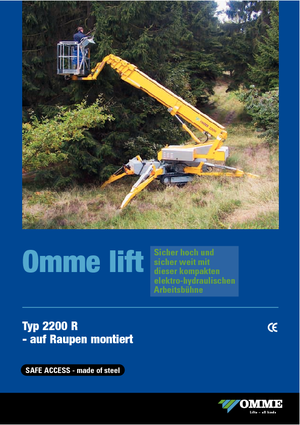 Telescoophoogwerkers op rupsbanden OMMELIFT Omme 2200RBD