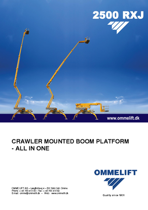 Knikarmhoogwerkers op rupsbanden OMMELIFT 2500 RBDXJ