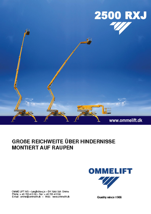 Knikarmhoogwerkers op rupsbanden OMMELIFT 2500 RBDXJ