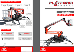Knikarmhoogwerkers op rupsbanden Basket Spider 18.90 Pro