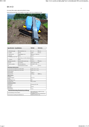 Telescoophoogwerkers op rupsbanden Aichi SR12BJ