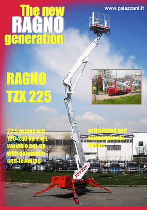 Knikarmhoogwerkers op rupsbanden Palazzani TZX 225 C 