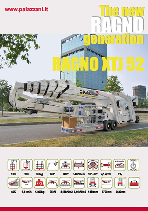 Telescoophoogwerkers op rupsbanden Palazzani XTJ 52+ C