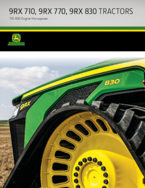 Tractors met rubberwielen John Deere 9RX 830 