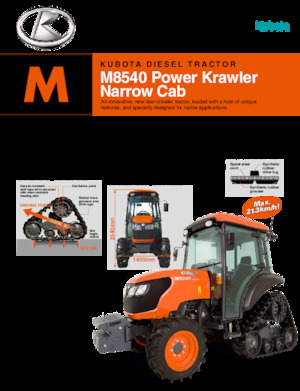 Tractors met rubberwielen Kubota M8540NPK