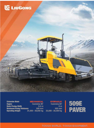Track-asfalteermachines Liugong 509E