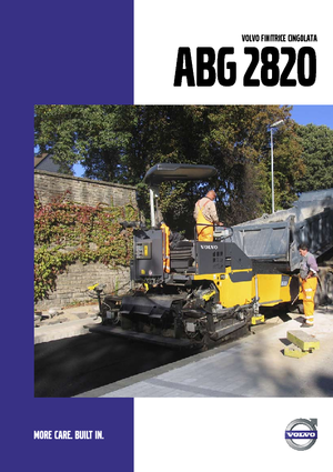 Track-asfalteermachines Volvo ABG2820