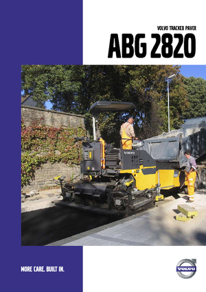 Track-asfalteermachines Volvo ABG2820