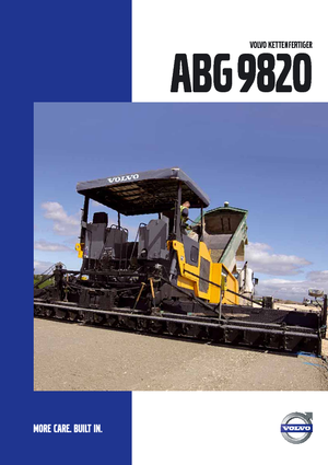 Track-asfalteermachines Volvo ABG9820