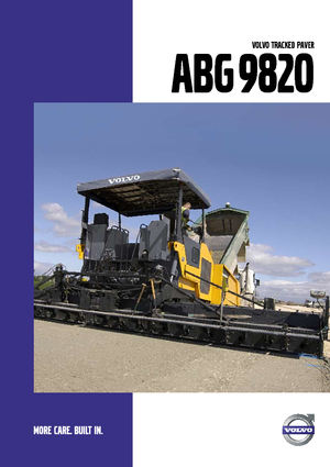 Track-asfalteermachines Volvo ABG9820