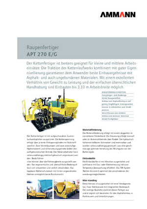 Track-asfalteermachines Ammann AFT 270 E/G