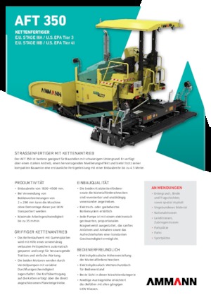 Track-asfalteermachines Ammann AFT 350 E/G