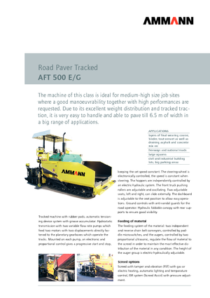 Track-asfalteermachines Ammann AFT 500 E/G