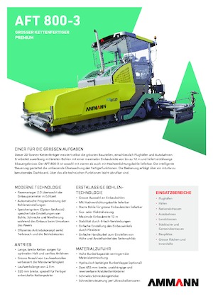 Track-asfalteermachines Ammann AFT 800-3