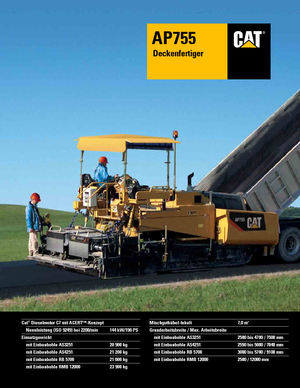Track-asfalteermachines Caterpillar AP755