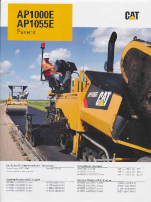 Track-asfalteermachines Caterpillar AP1000E