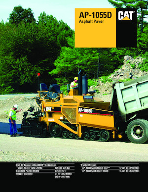 Track-asfalteermachines Caterpillar AP1055D