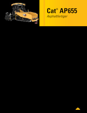 Track-asfalteermachines Caterpillar AP655