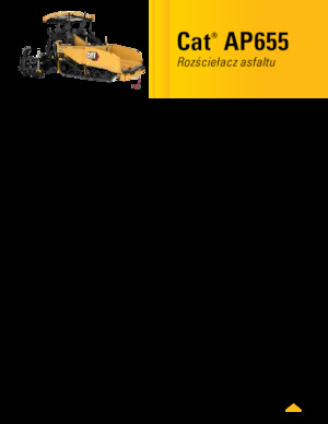 Track-asfalteermachines Caterpillar AP655