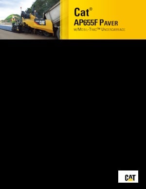 Track-asfalteermachines Caterpillar AP655F